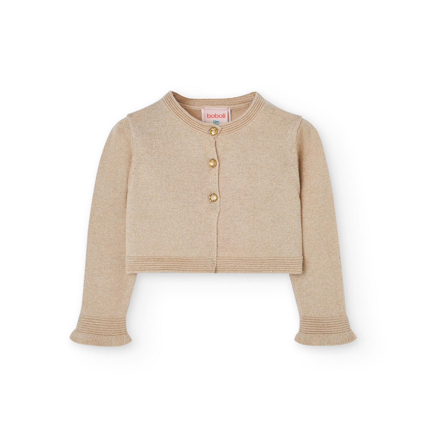 Suéter torera crema para mini niña