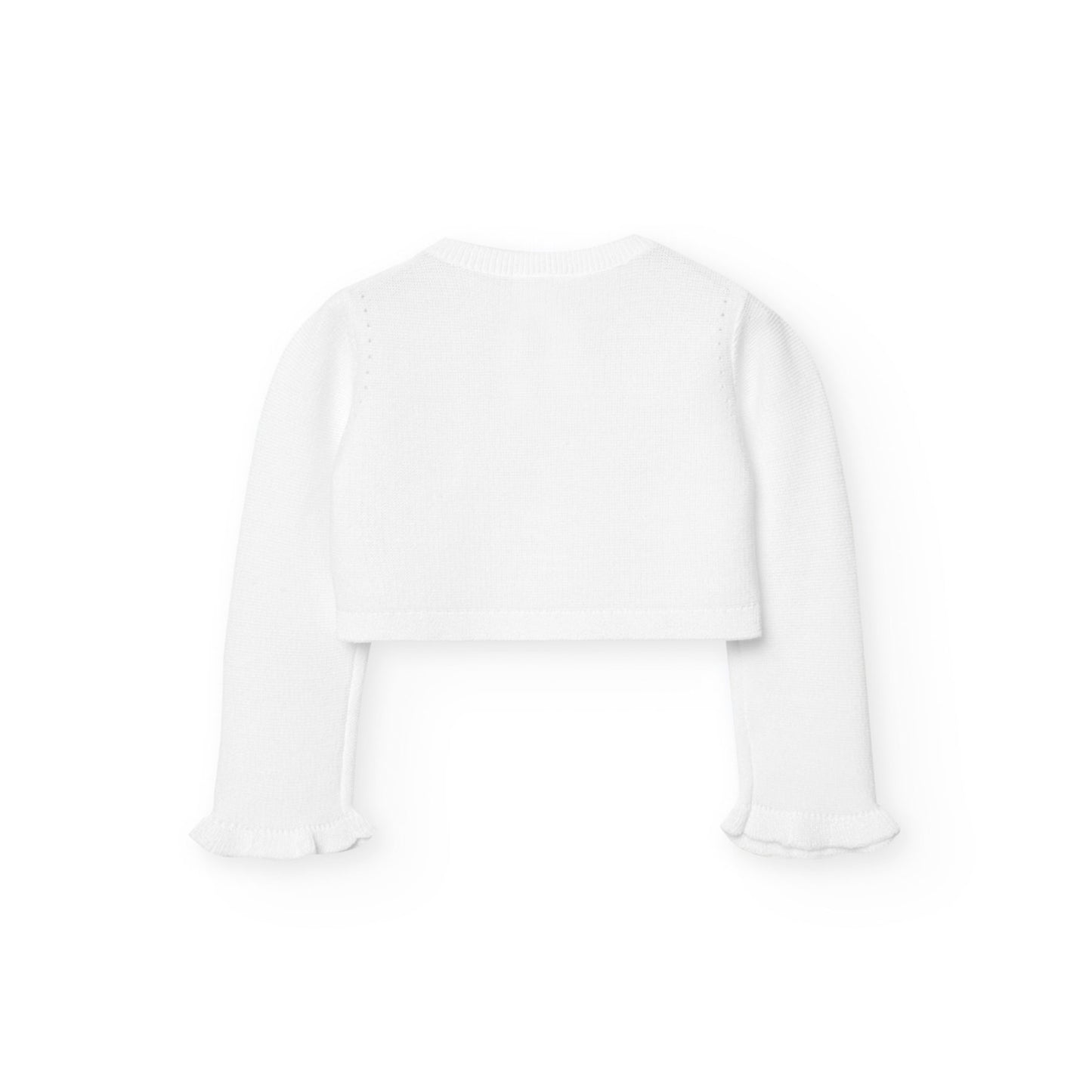 Suéter torera blanca para mini niña
