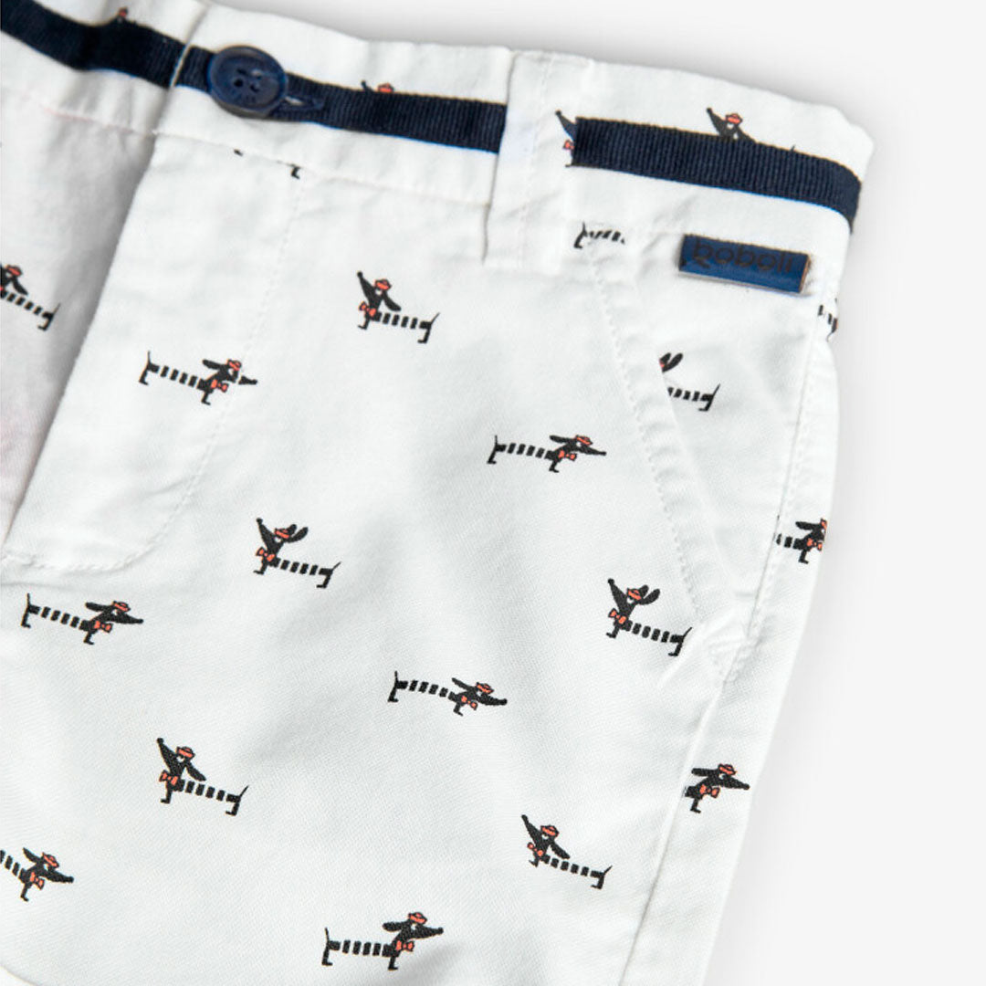 Conjunto polo piqué con short para mini niño