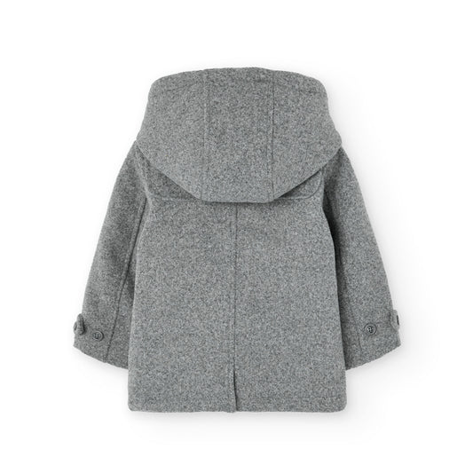 Abrigo paño gris vigoré mini niño