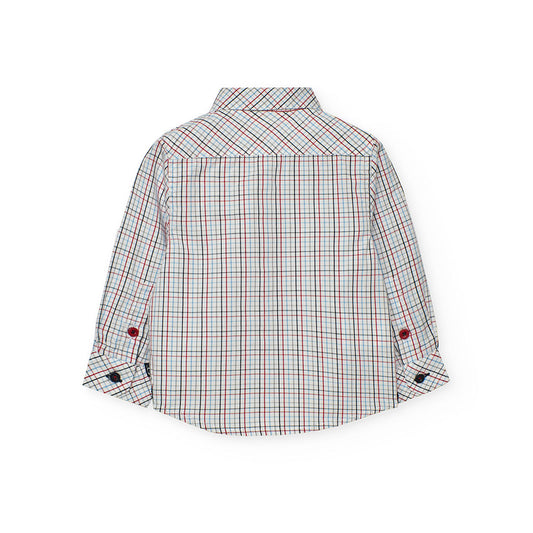 Camisa cuadros colores mini niño