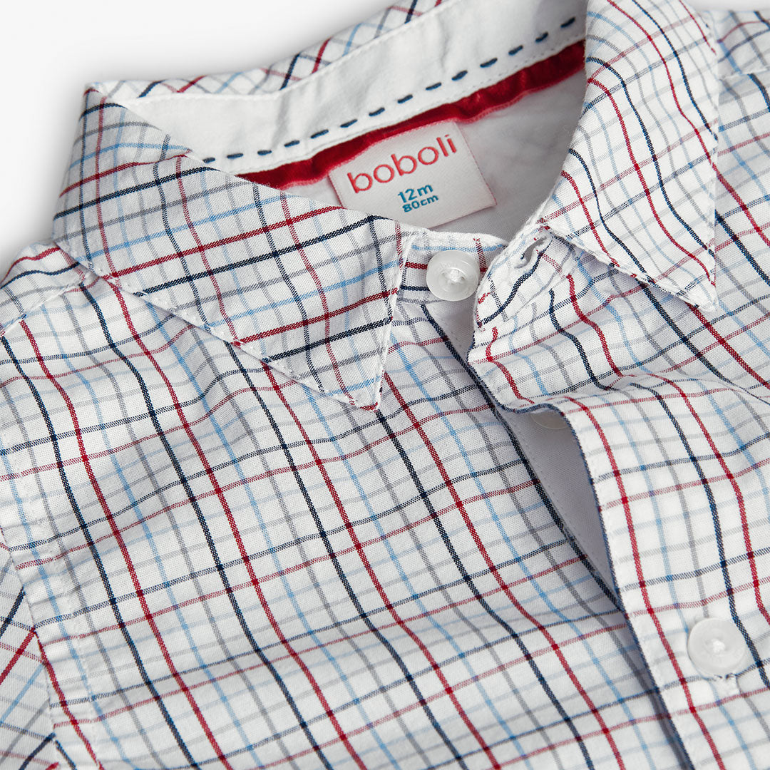 Camisa cuadros colores mini niño