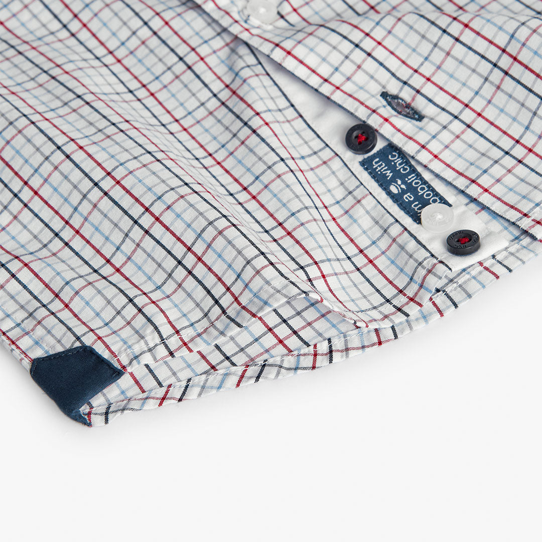 Camisa cuadros colores mini niño