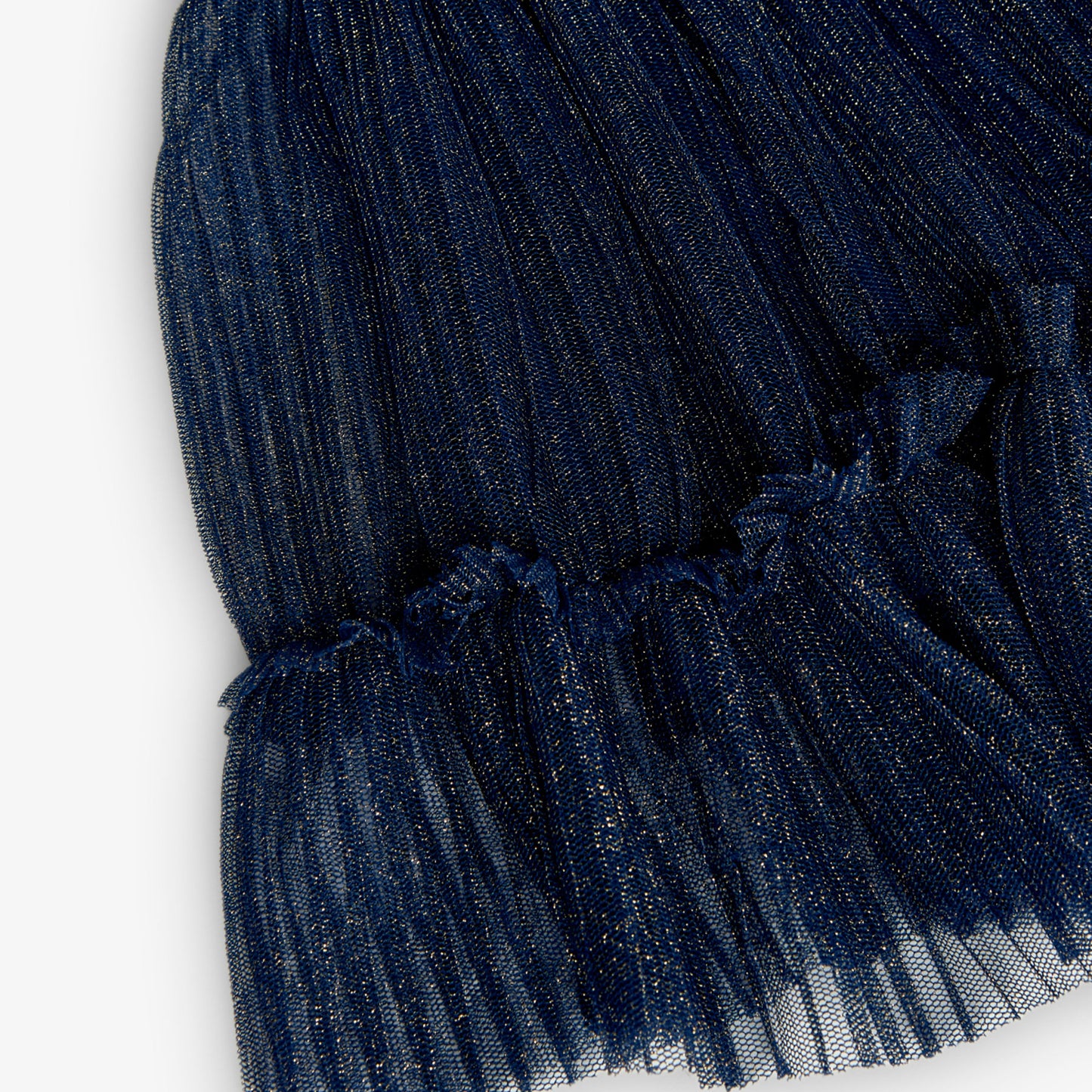 Vestido azul marino de tul para niña jr