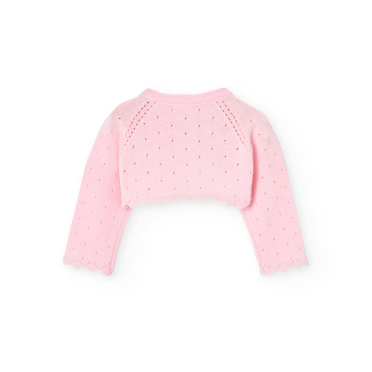 Suéter rosa para recién nacida