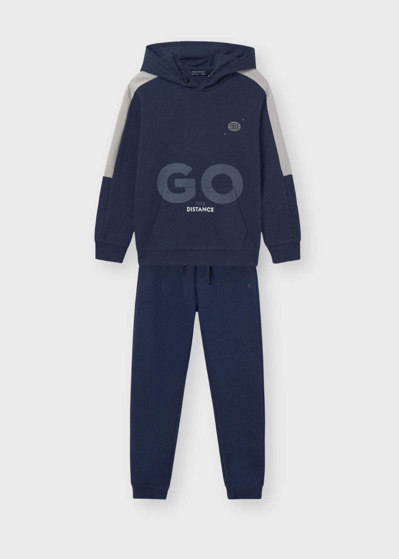 Conjunto de pants felpa azul marino niño jr