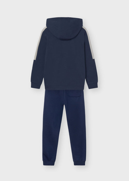 Conjunto de pants felpa azul marino niño jr