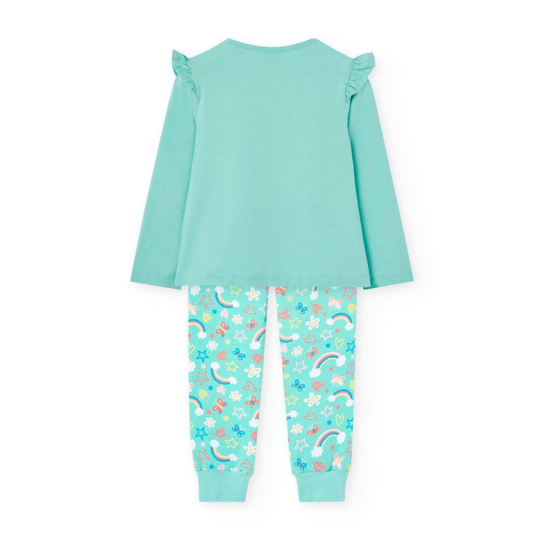 Pijama ligera Aqua para mini niña y niña jr