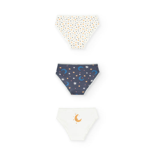 Pack 3 braguitas noche mini niña