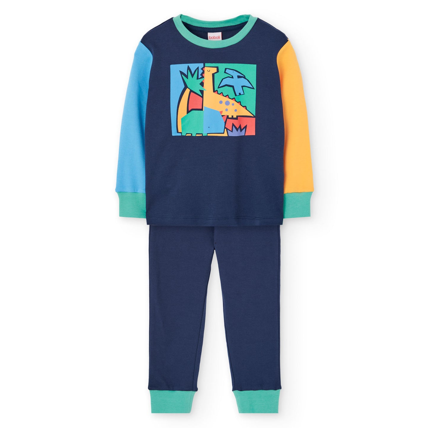 Pijama interlock dino mini niño