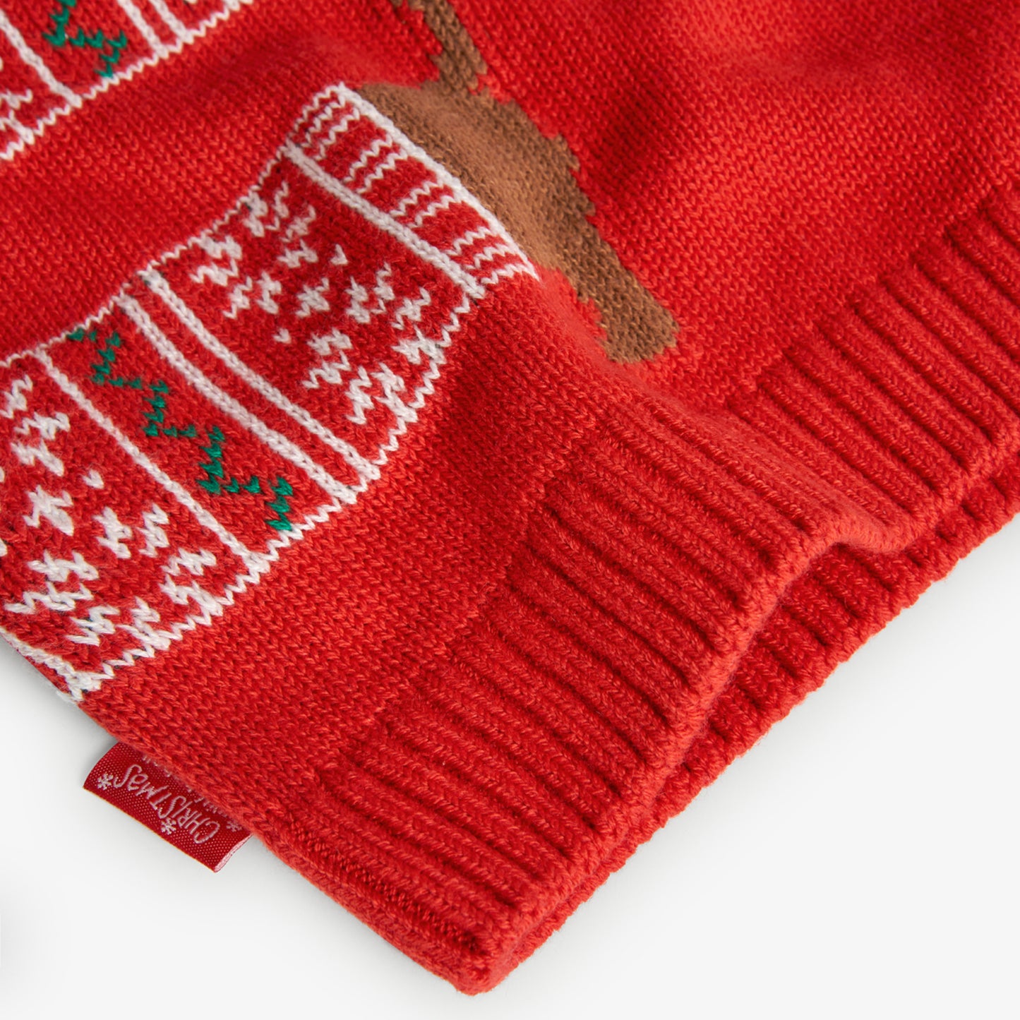 Suéter rojo navideño perrito unisex