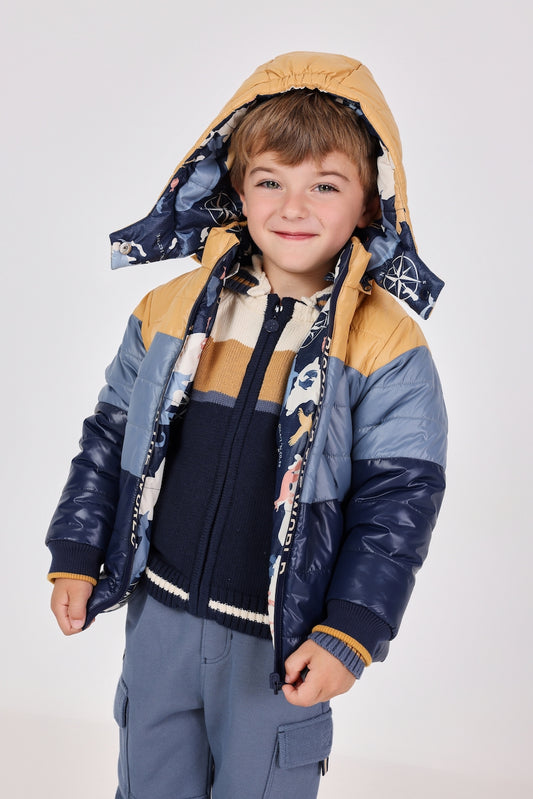 Chamarra reversible animales mini niño