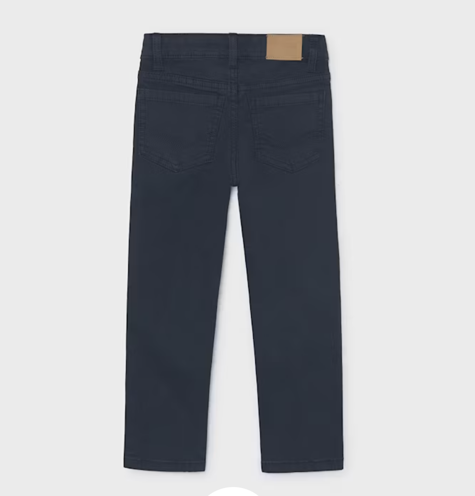 Pantalón slim básico azul mini niño
