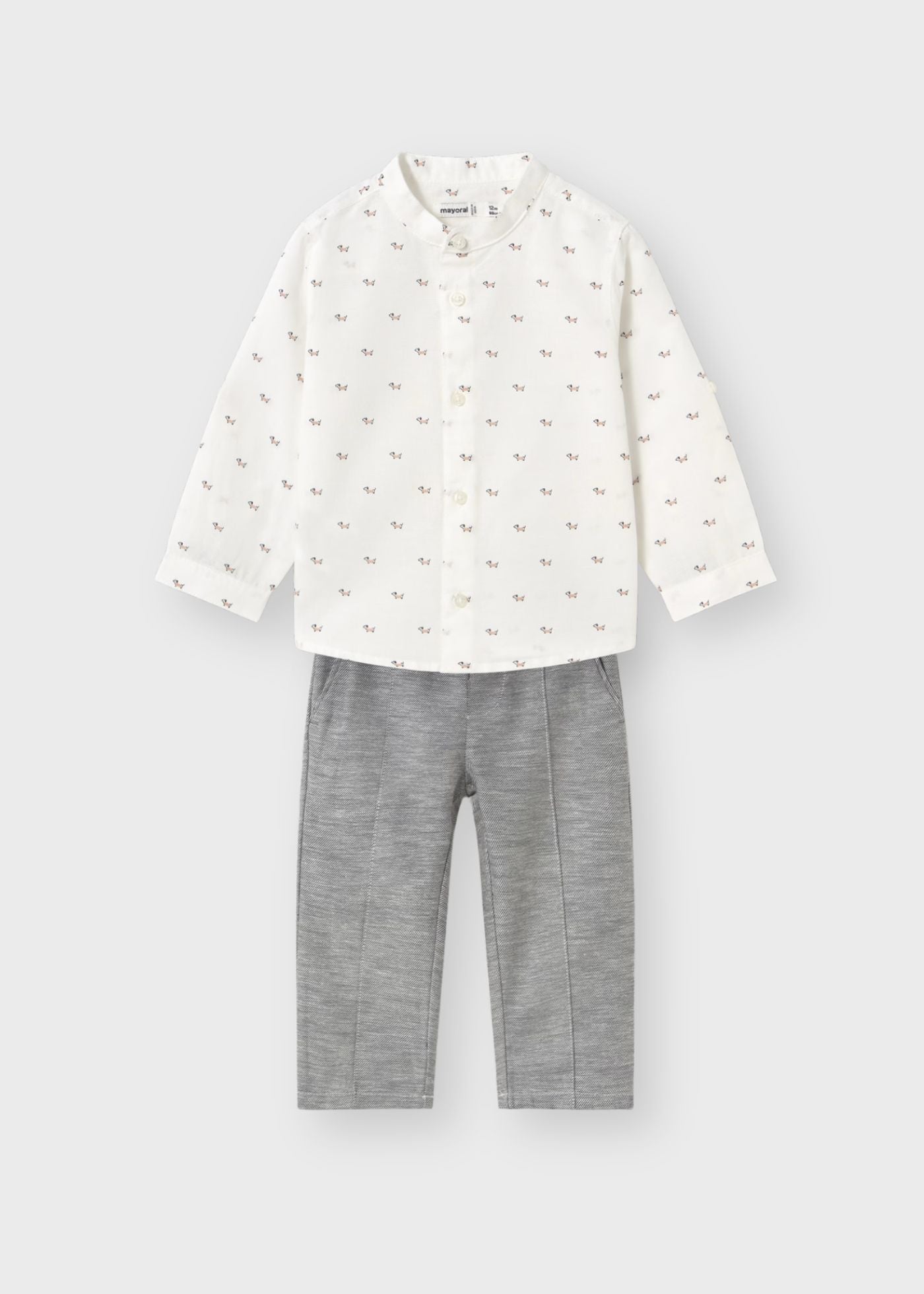 Conjunto lino camisa con pantalón para bebé niño