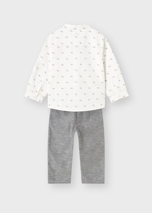 Conjunto lino camisa con pantalón para bebé niño