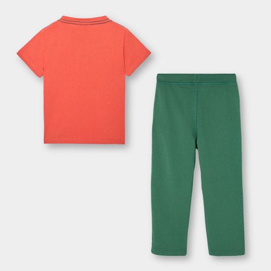 Conjunto playera y pants Safari camp mini niño
