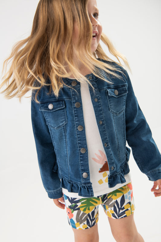 Chamarra de mezclilla para mini niña