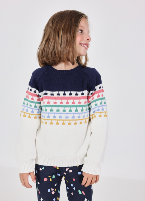 Suéter colores mini niña