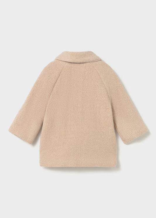Abrigo beige bebé niña