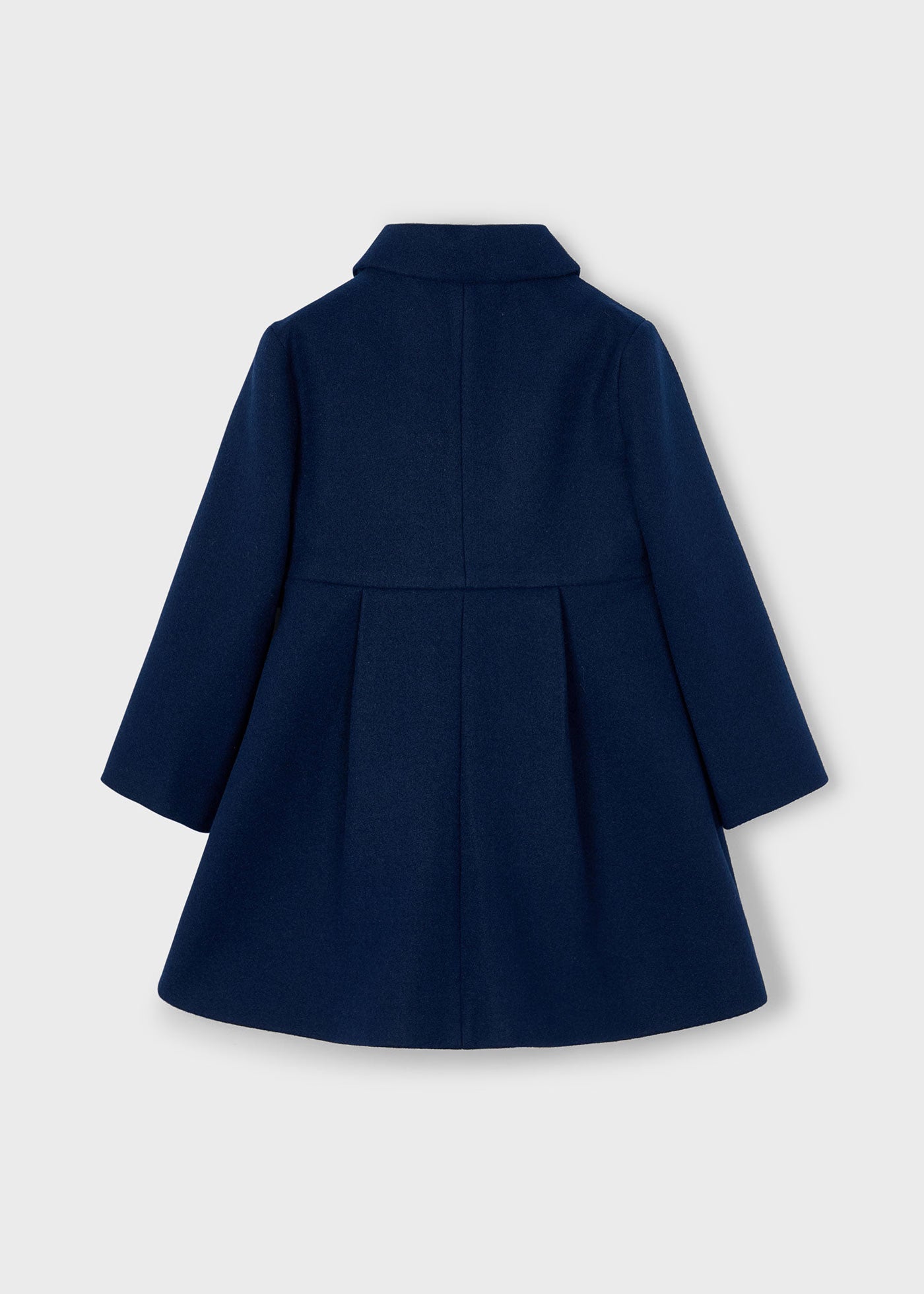 Abrigo paño azul marino mini niña