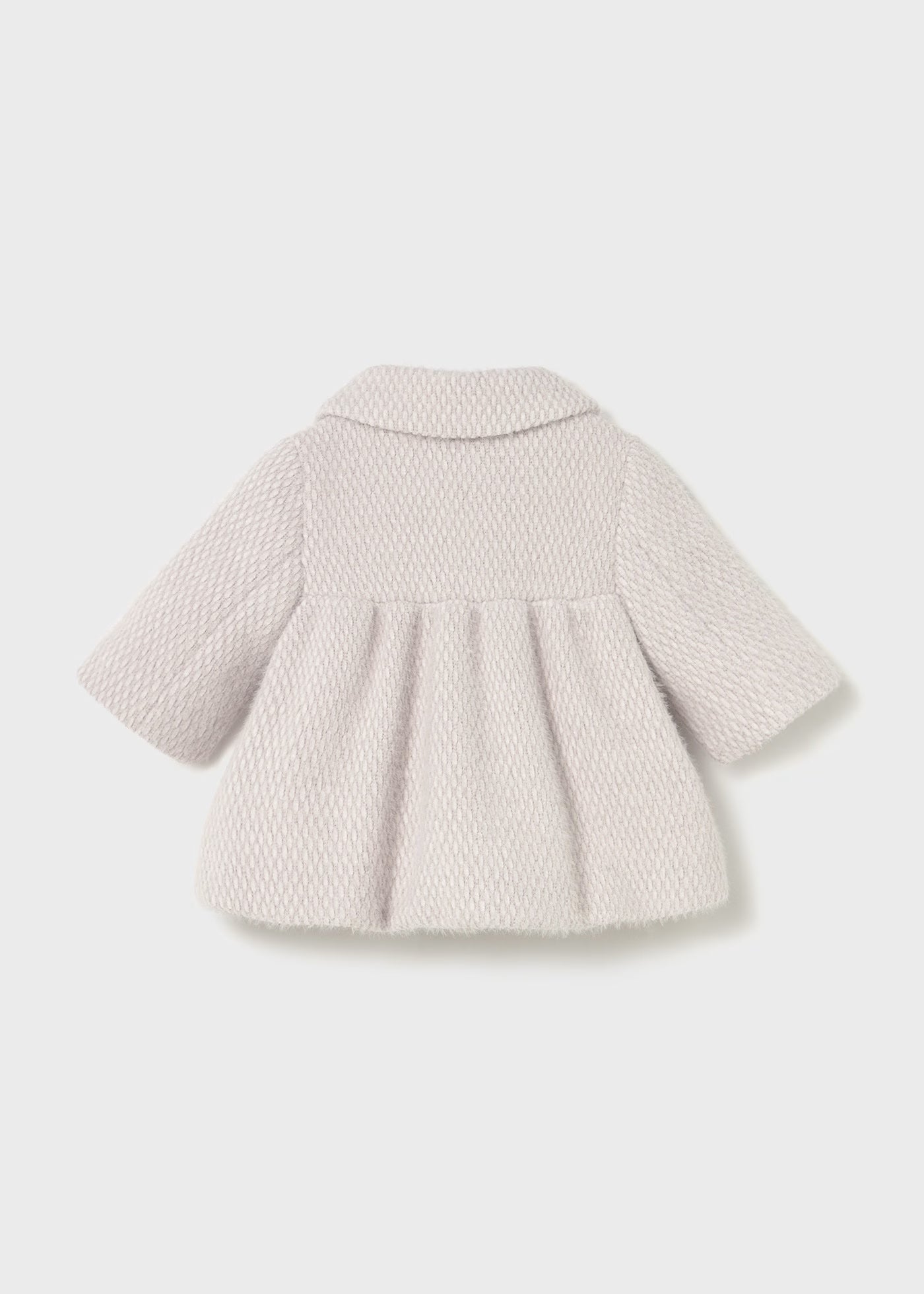 Abrigo rizo beige recién nacida