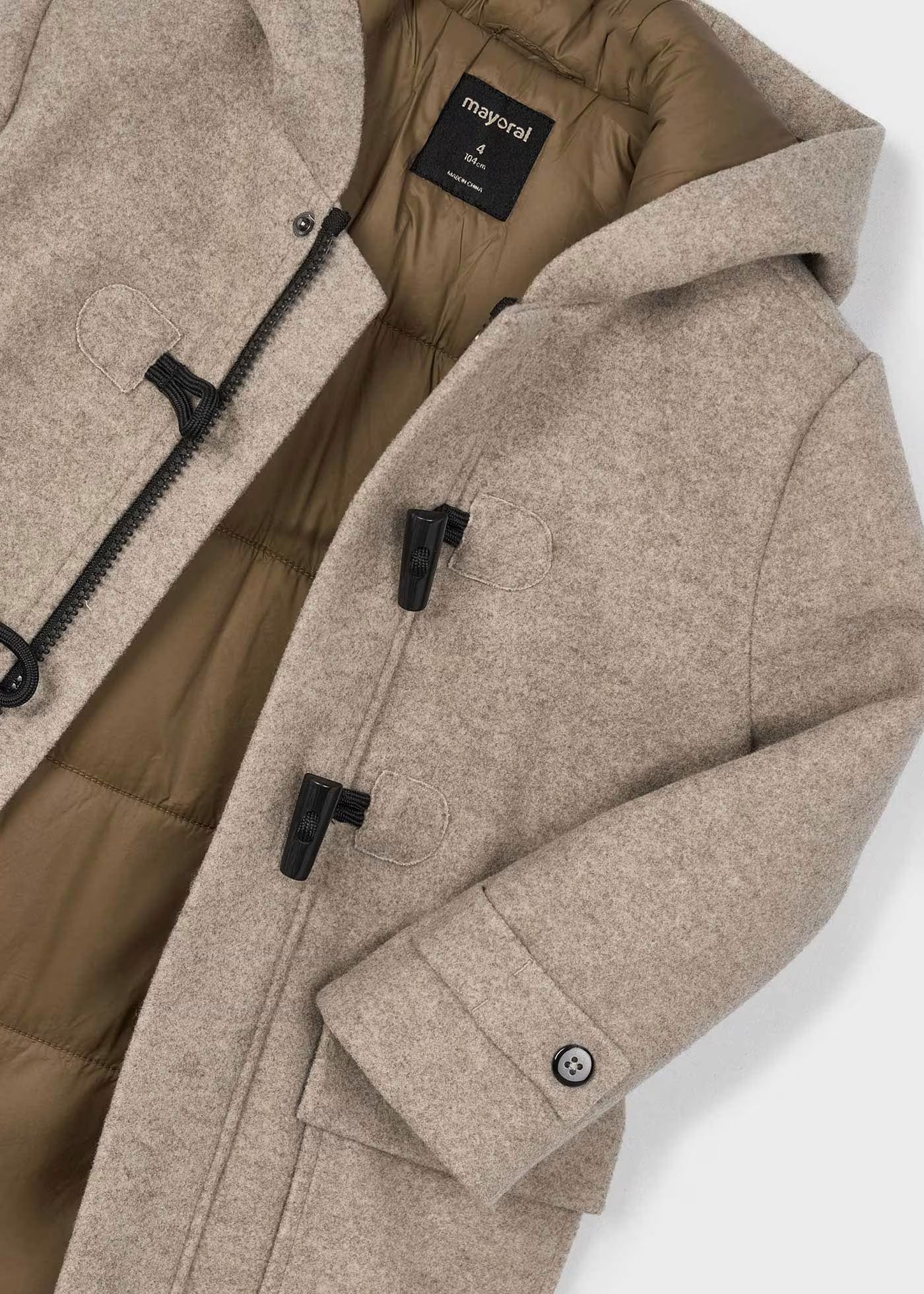 Abrigo paño tipo trenca unisex mini niñ@