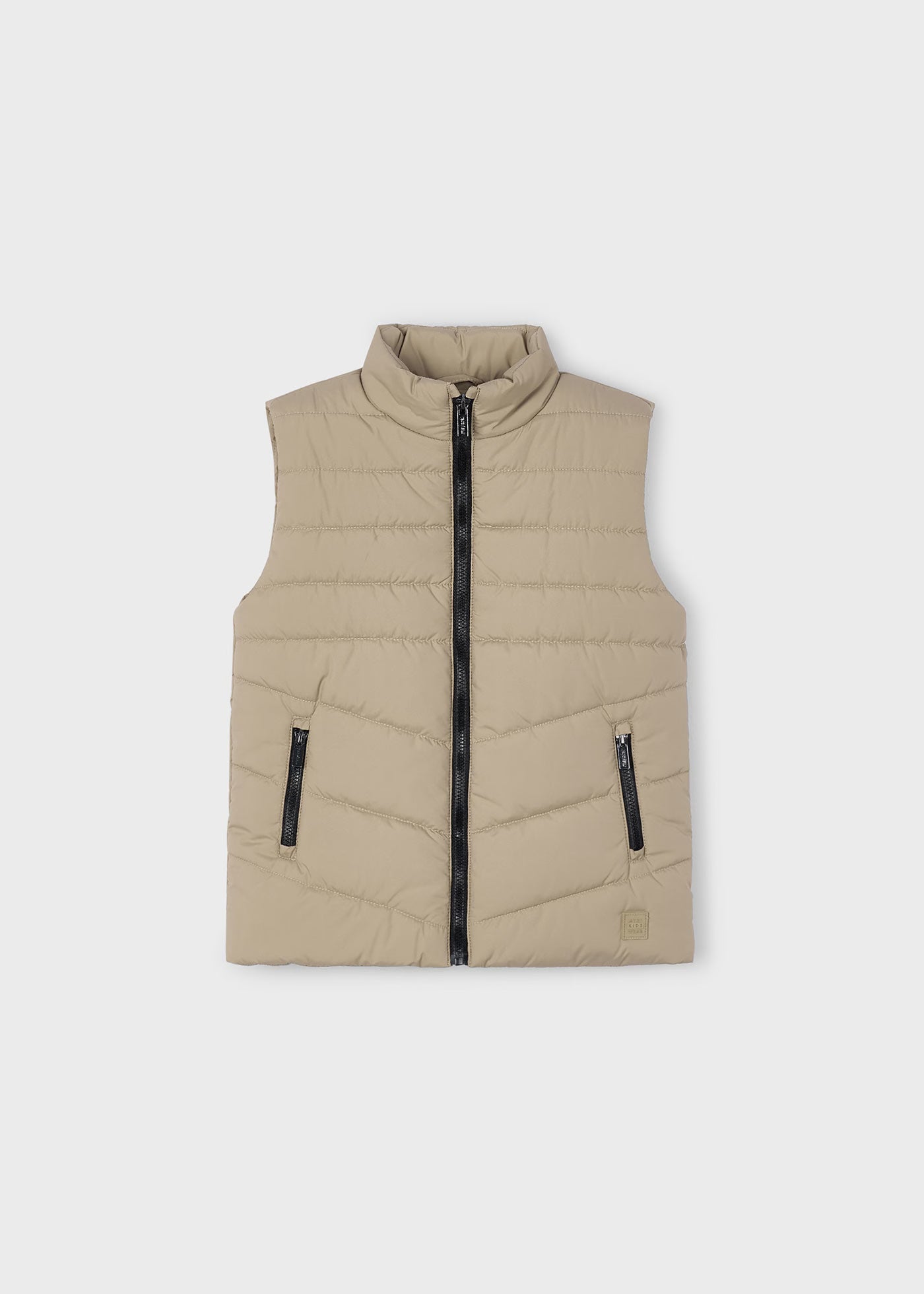 Chaleco acolchado beige mini niño
