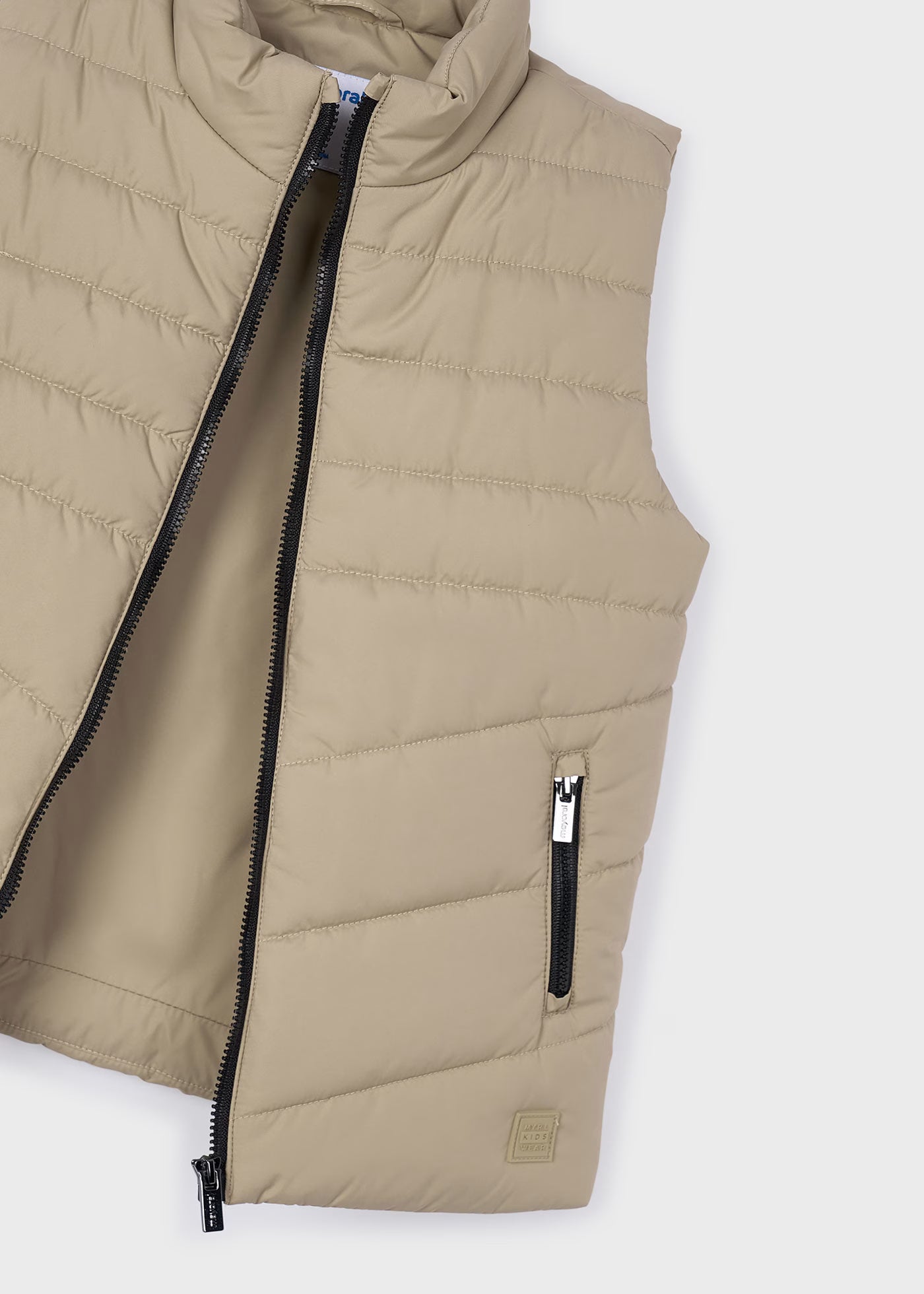 Chaleco acolchado beige mini niño