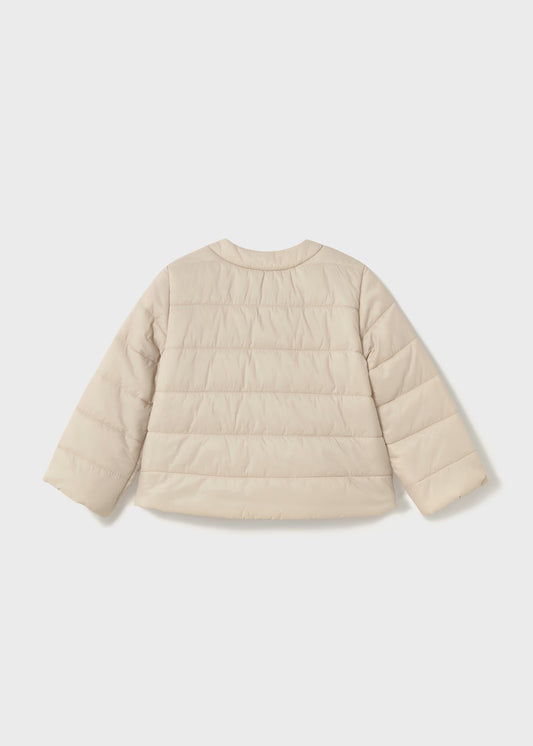 Chamarra acolchada sepia bebé niña