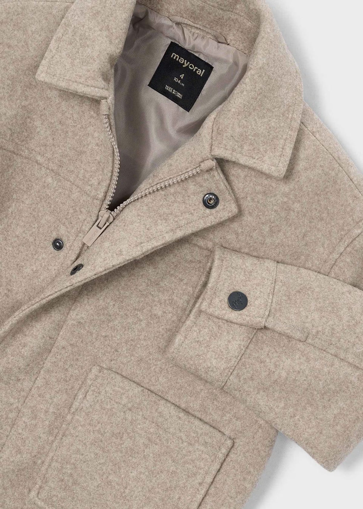 Abrigo beige mini niño
