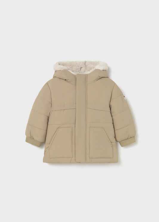 Chamarra pelo beige bebé niño