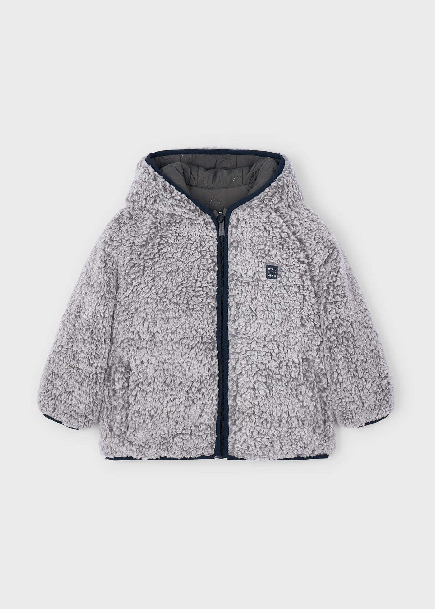 Chamarra reversible borrego mini niñ@