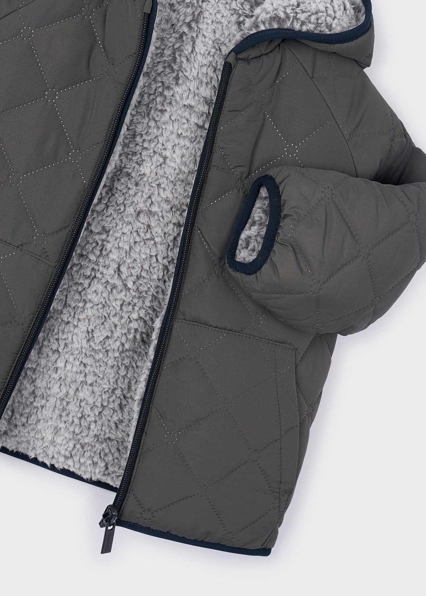 Chamarra reversible borrego mini niñ@