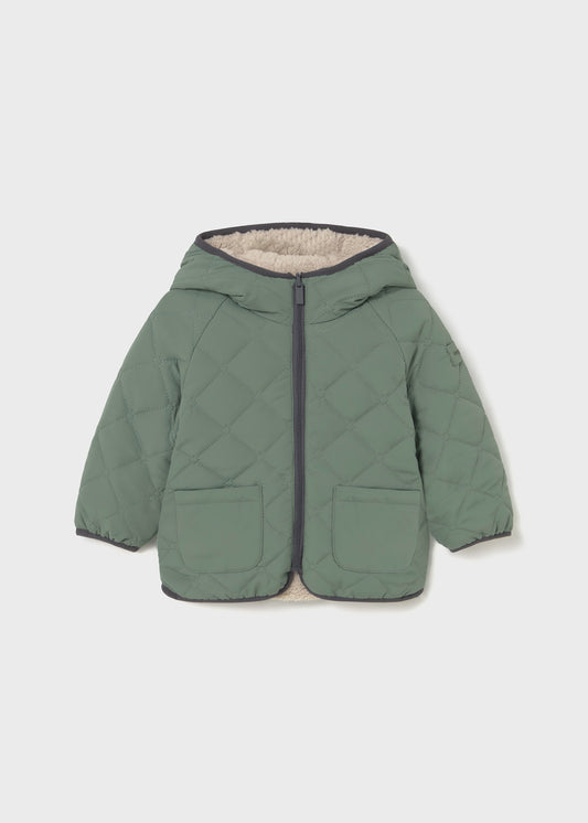 Chamarra reversible verde unisex bebé niño