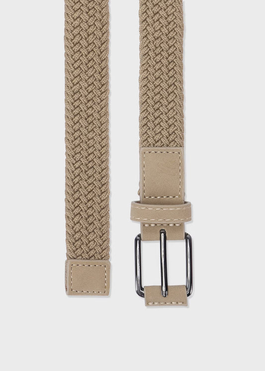 Cinturón trenzado beige mini niño
