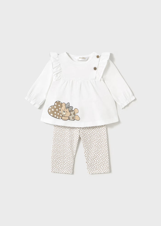 Conjunto 4 piezas leggings recién nacida