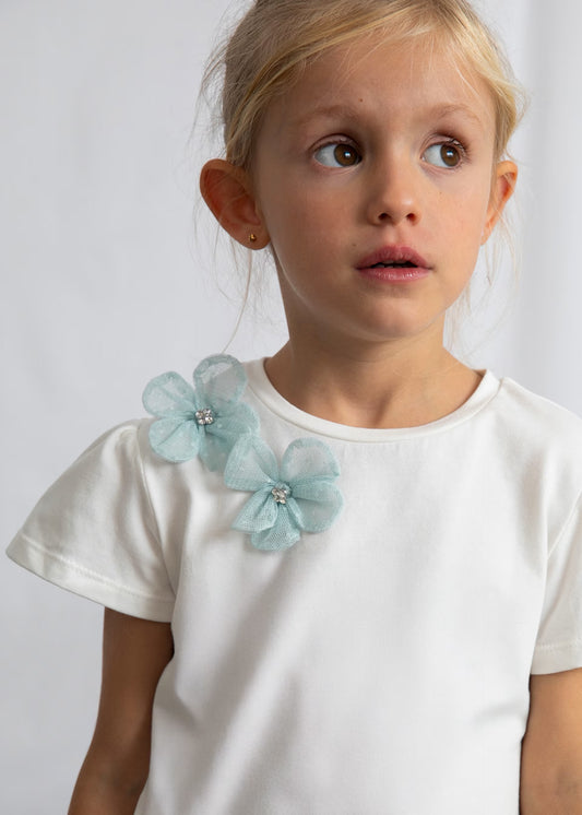 Conjunto falda tul y blusa lago mini niña