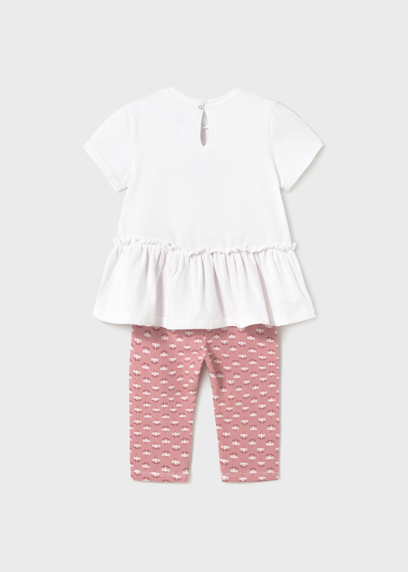 Conjunto leggings estampado rosa bebé niña