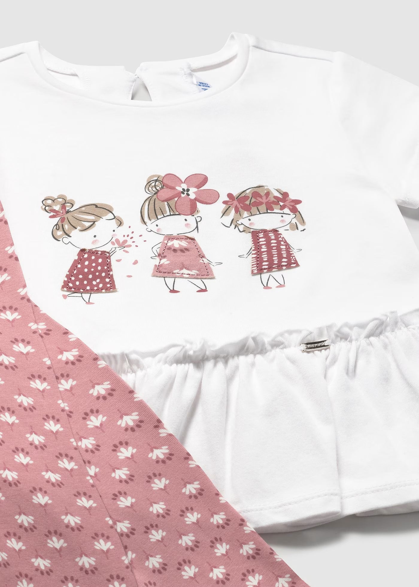 Conjunto leggings estampado rosa bebé niña