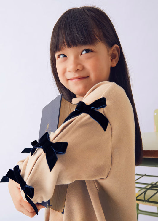 Conjunto legging y sudadera moños mini niña