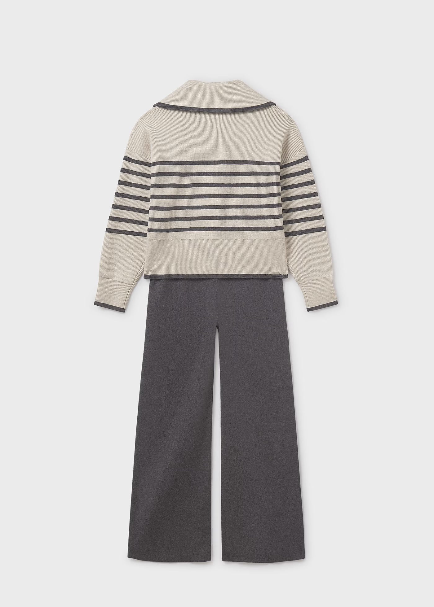 Conjunto pantalón y suéter rayas niña jr