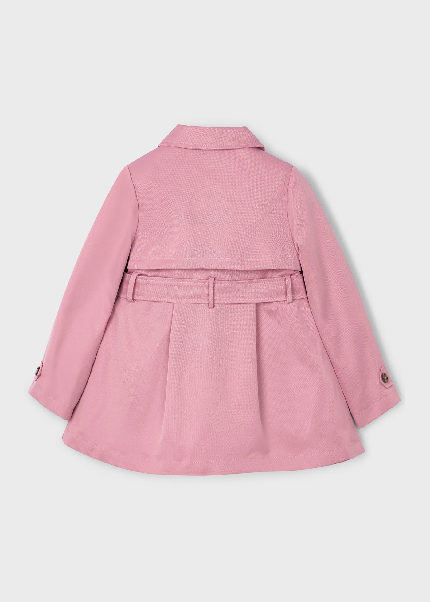 Gabardina rosa mini niña