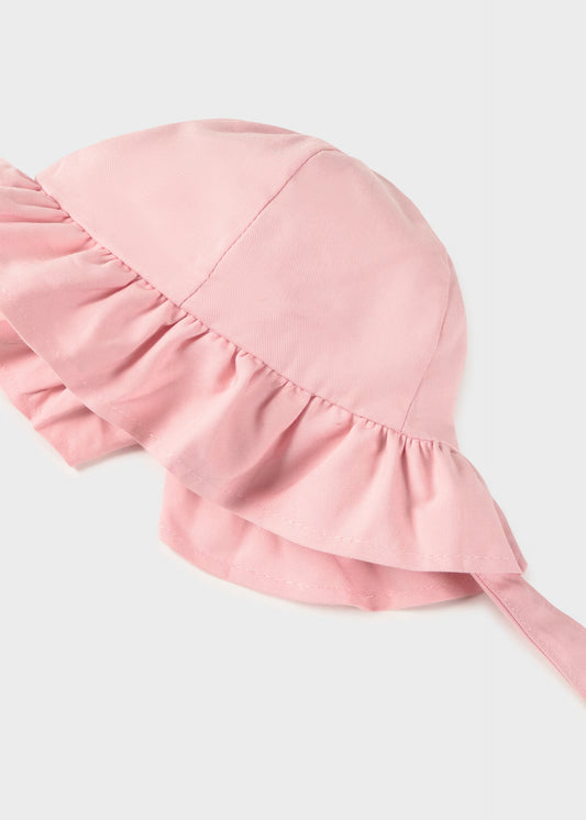 Gorro moño rosa recién nacida y bebé niña