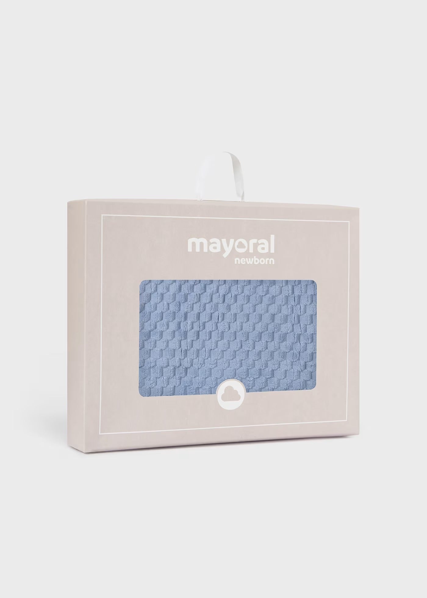 Cobija pelo azul recién nacido