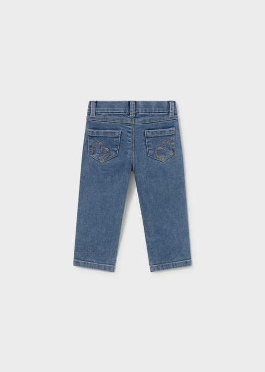 Pantalón de mezclilla básico bebé niña