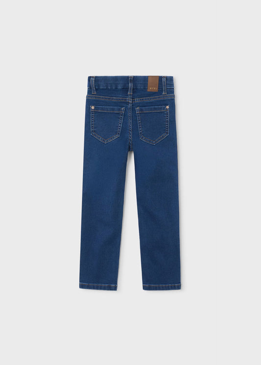 Pantalón de mezclilla básico oscuro mini niña