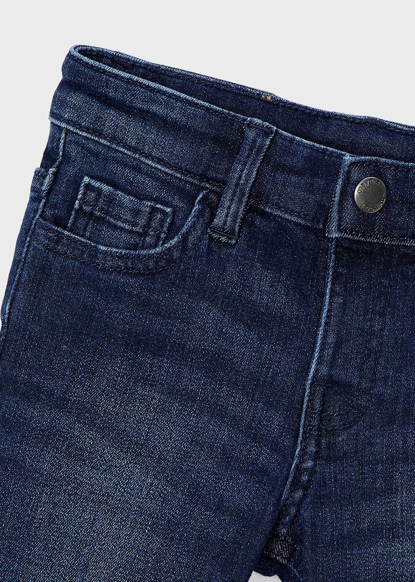 Pantalón mezclilla entallado azul mini niño