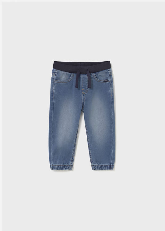 Pantalón de mezclilla jogger bebé niño