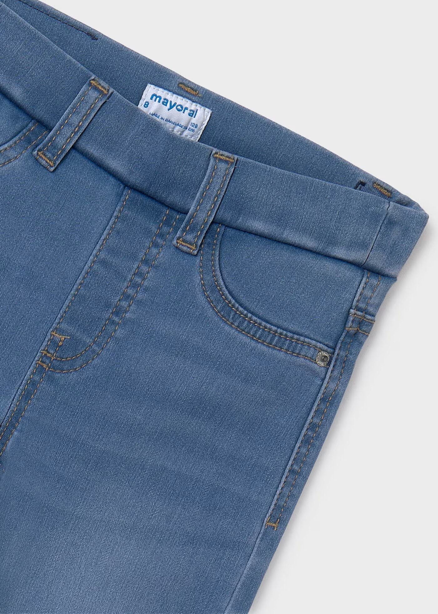 Pantalón mezclilla suave stretch ecowash niña jr