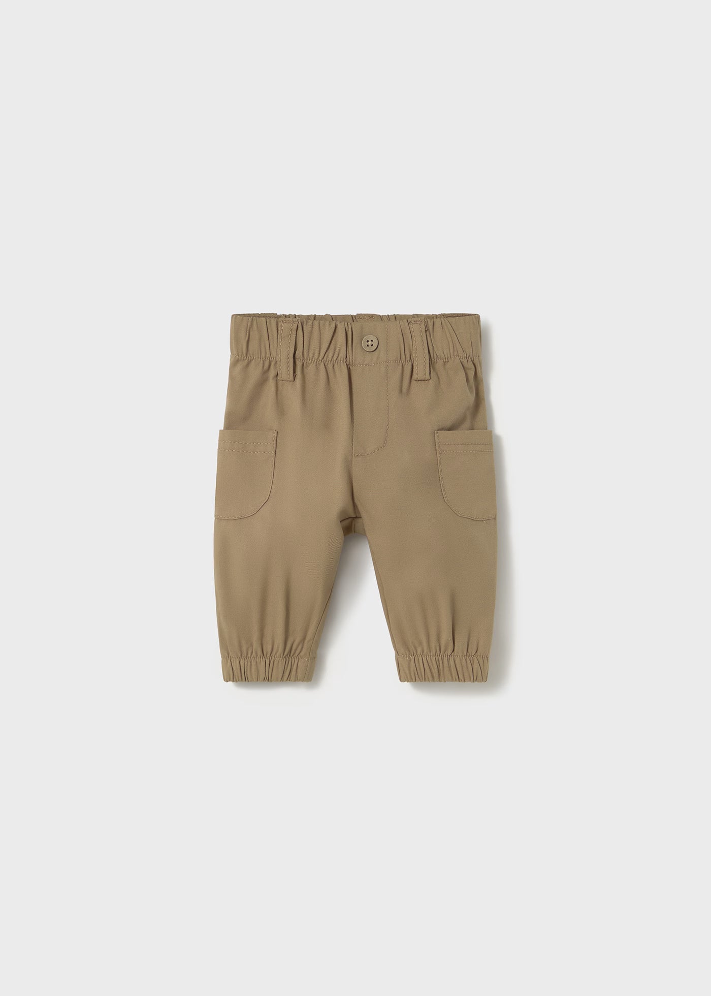 Conjunto playera manga larga con pantalón camel recién nacido